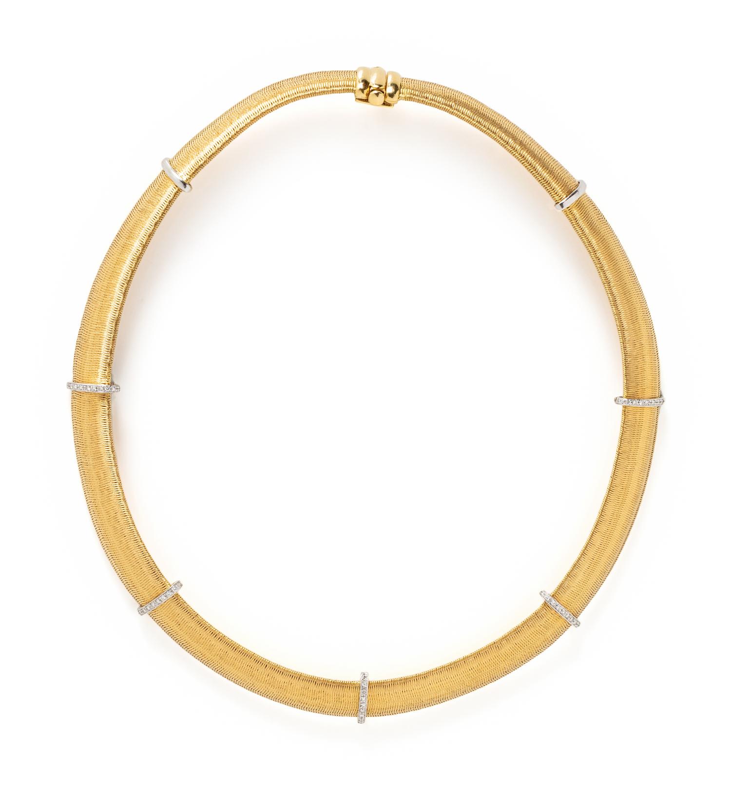 ROBERTO COIN, YELLOW GOLD AND DIAMOND SUITE