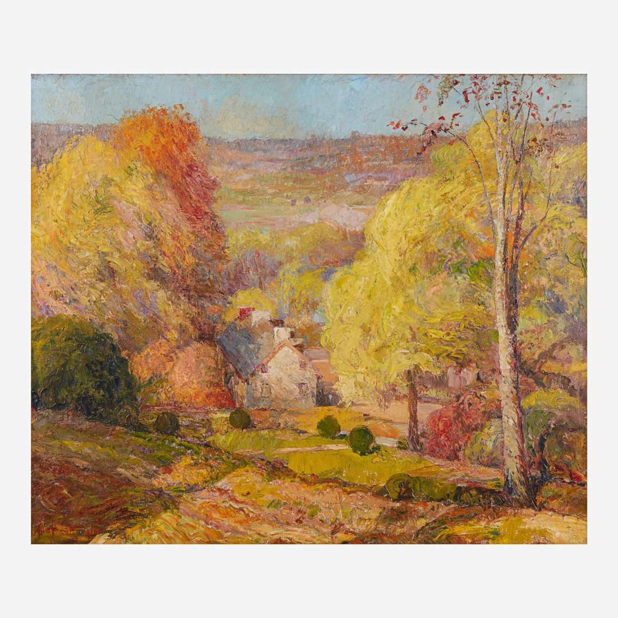 William Francis Taylor (American/Canadian, 1883–1970) The Delaware Valley in Fall