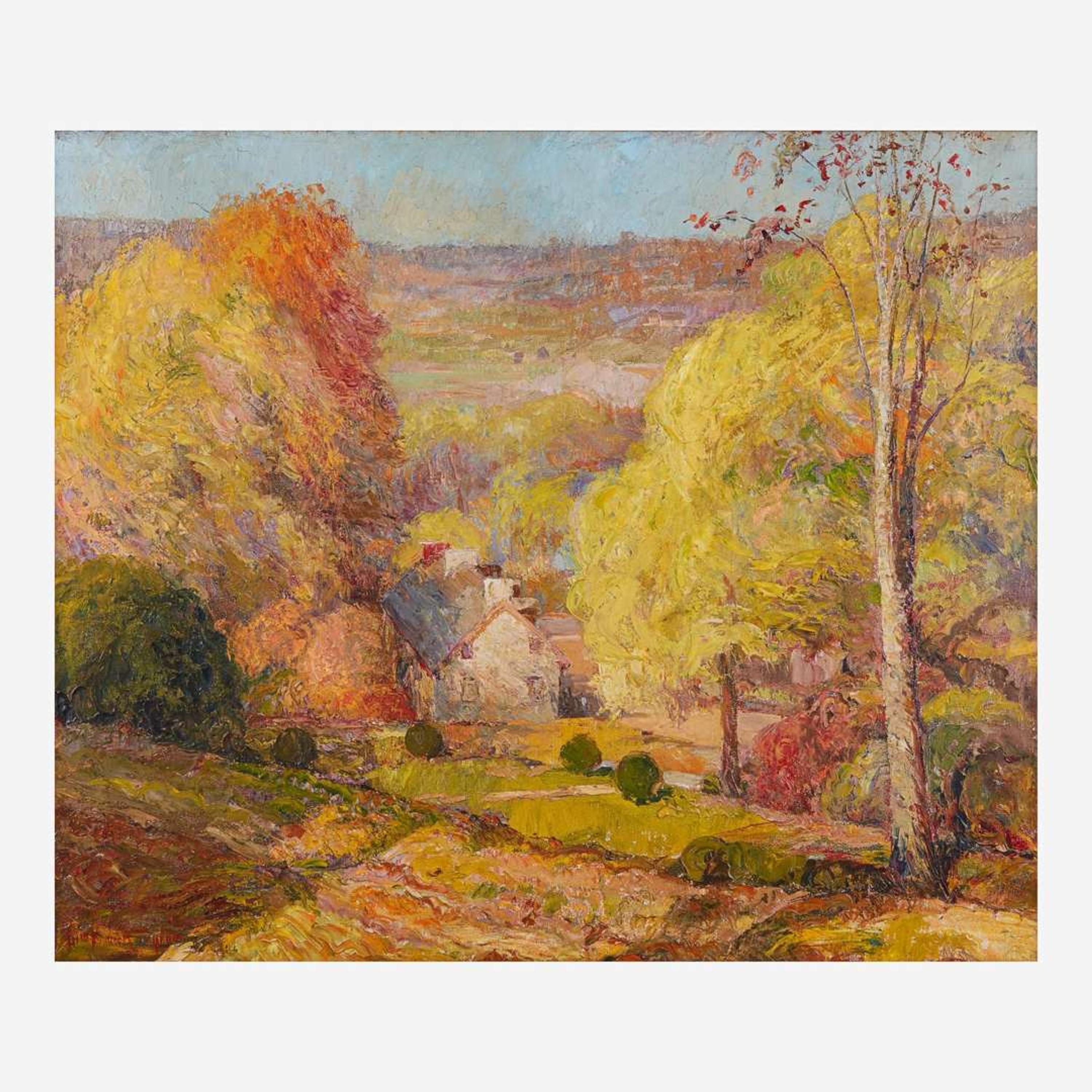 William Francis Taylor (American/Canadian, 1883–1970) The Delaware Valley in Fall