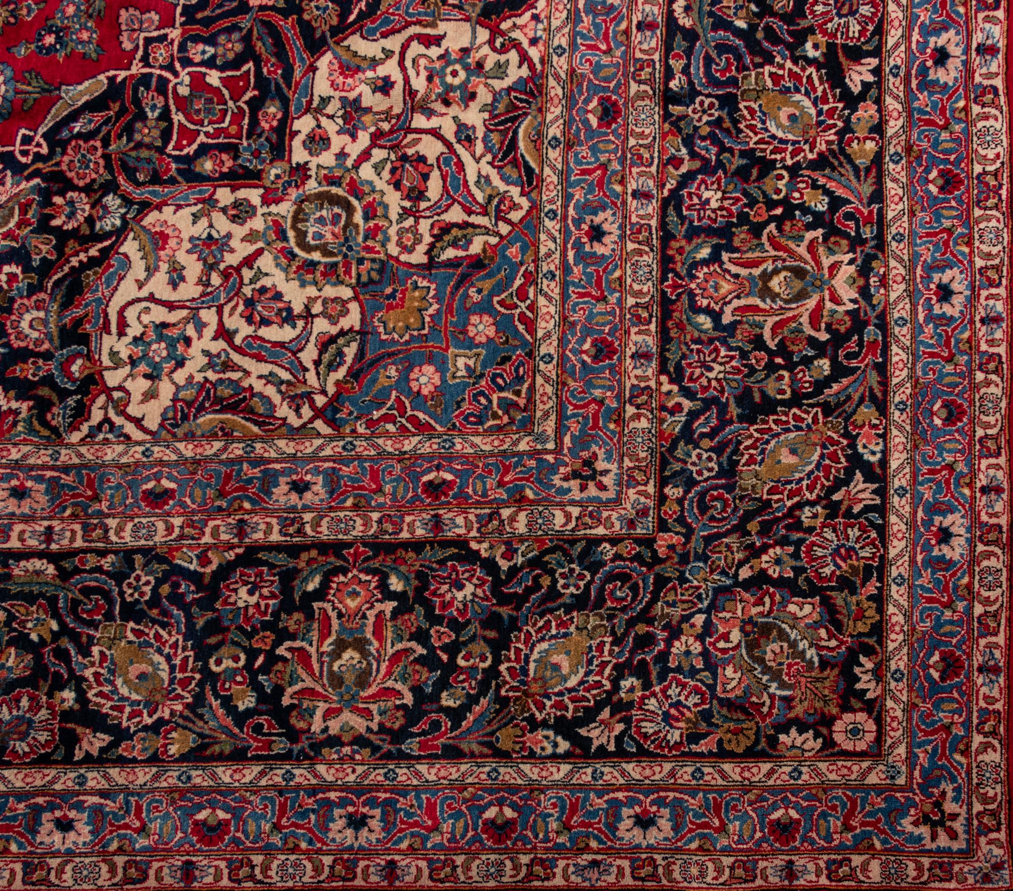 A Kashan Wool Rug
