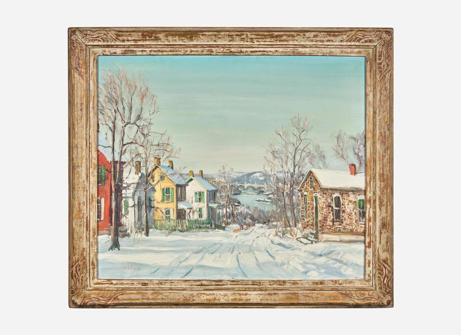 Walter Emerson Baum (American, 1884–1956) - Manayunk Bridge in the Snow