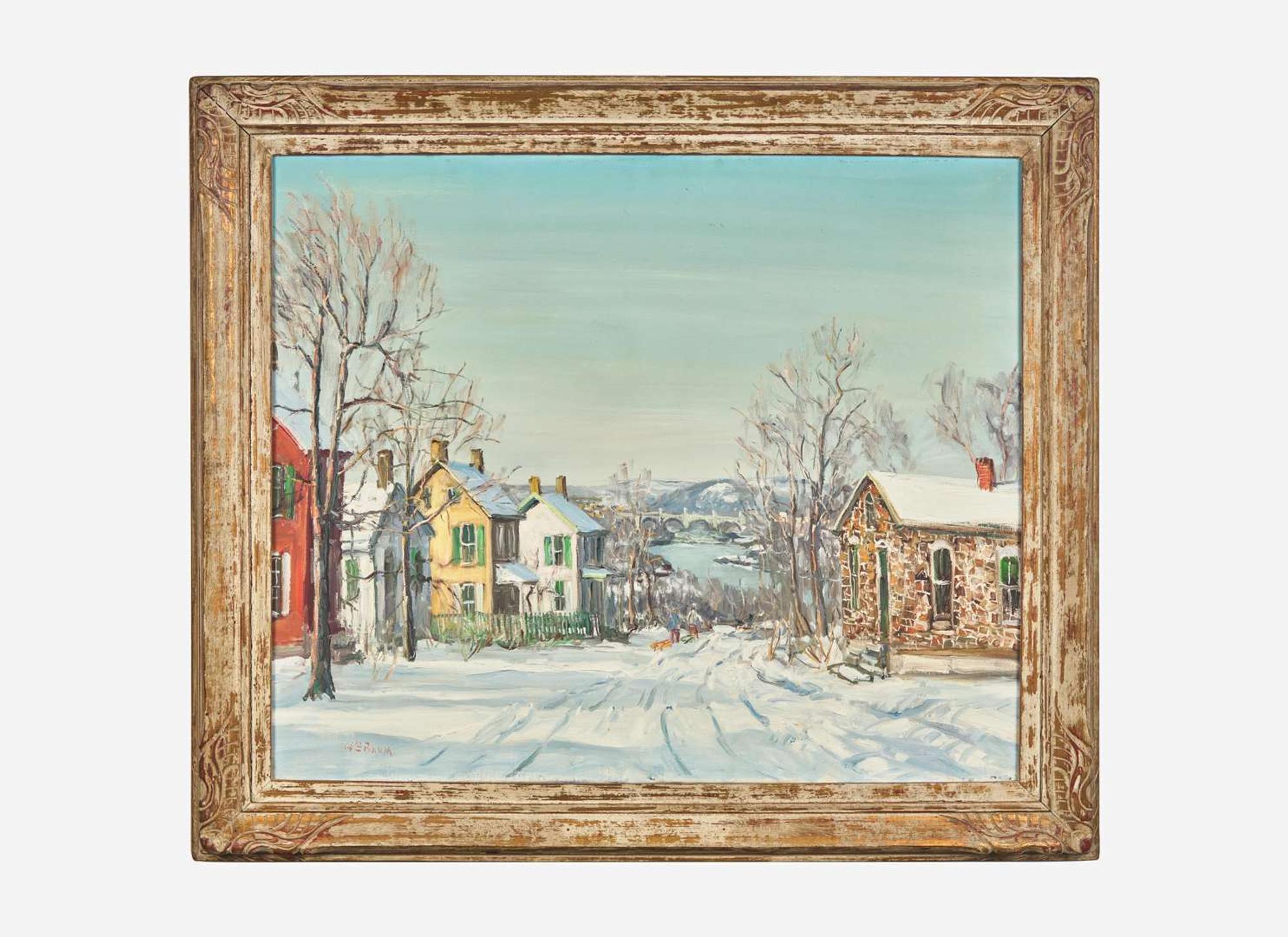 Walter Emerson Baum (American, 1884–1956) - Manayunk Bridge in the Snow