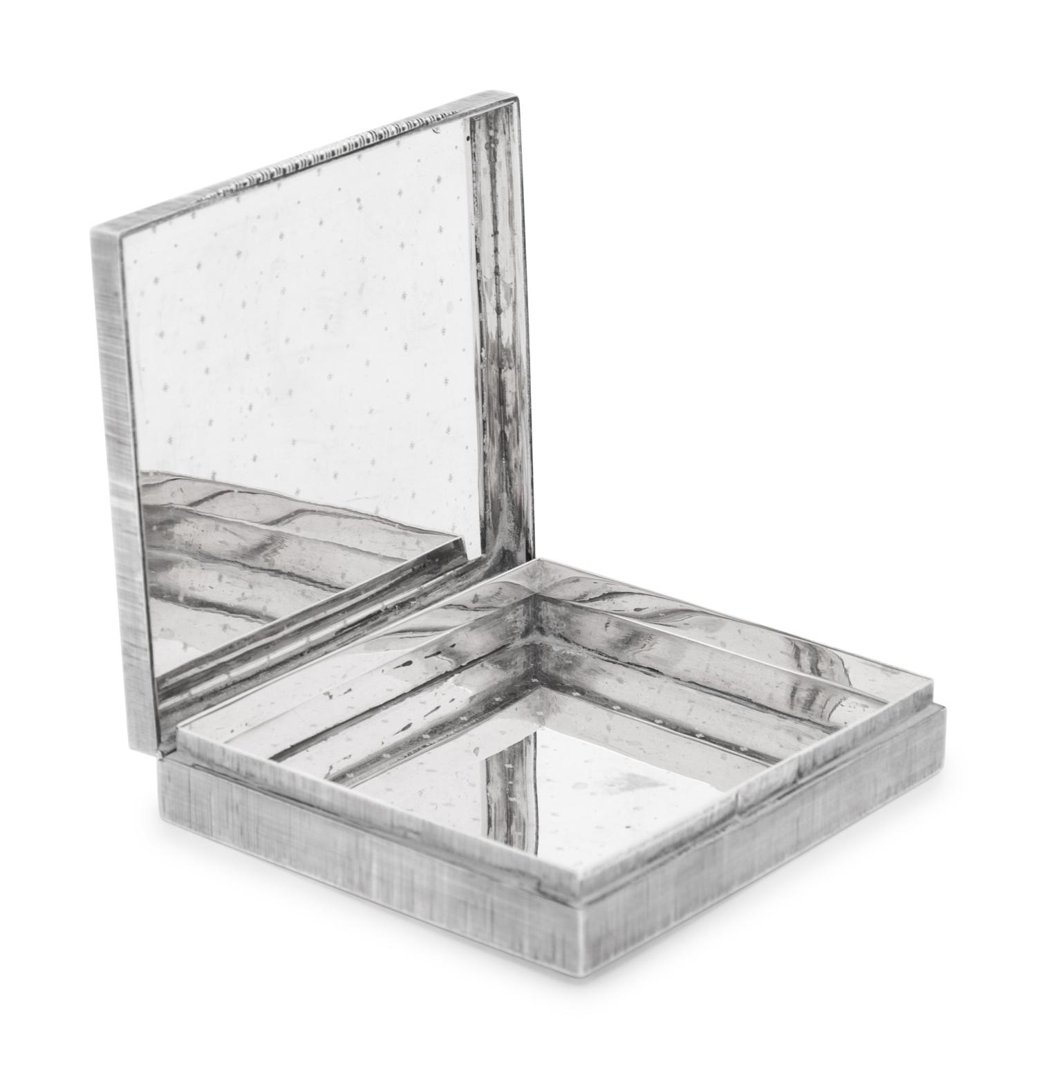 A Buccellati Silver Cigarette Box