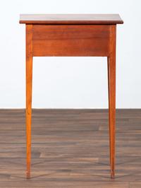 A Federal Bird's Eye Maple One-Drawer Work Stand