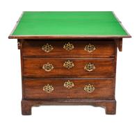 A George III Mahogany Bachelors Chest Height 32 x width 31 1/4 x depth 15 1/8 inches
