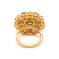 CAT'S EYE CHRYSOBERYL AND DIAMOND RING