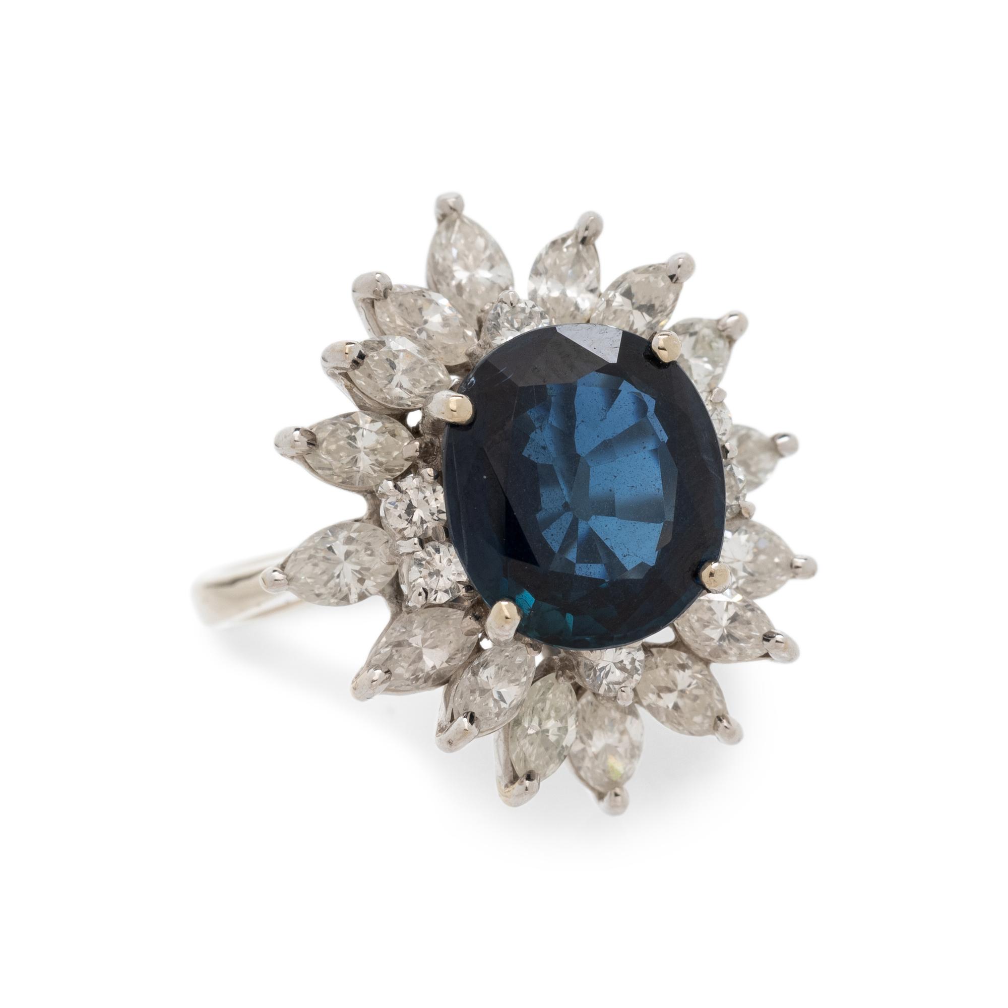 SAPPHIRE AND DIAMOND RING