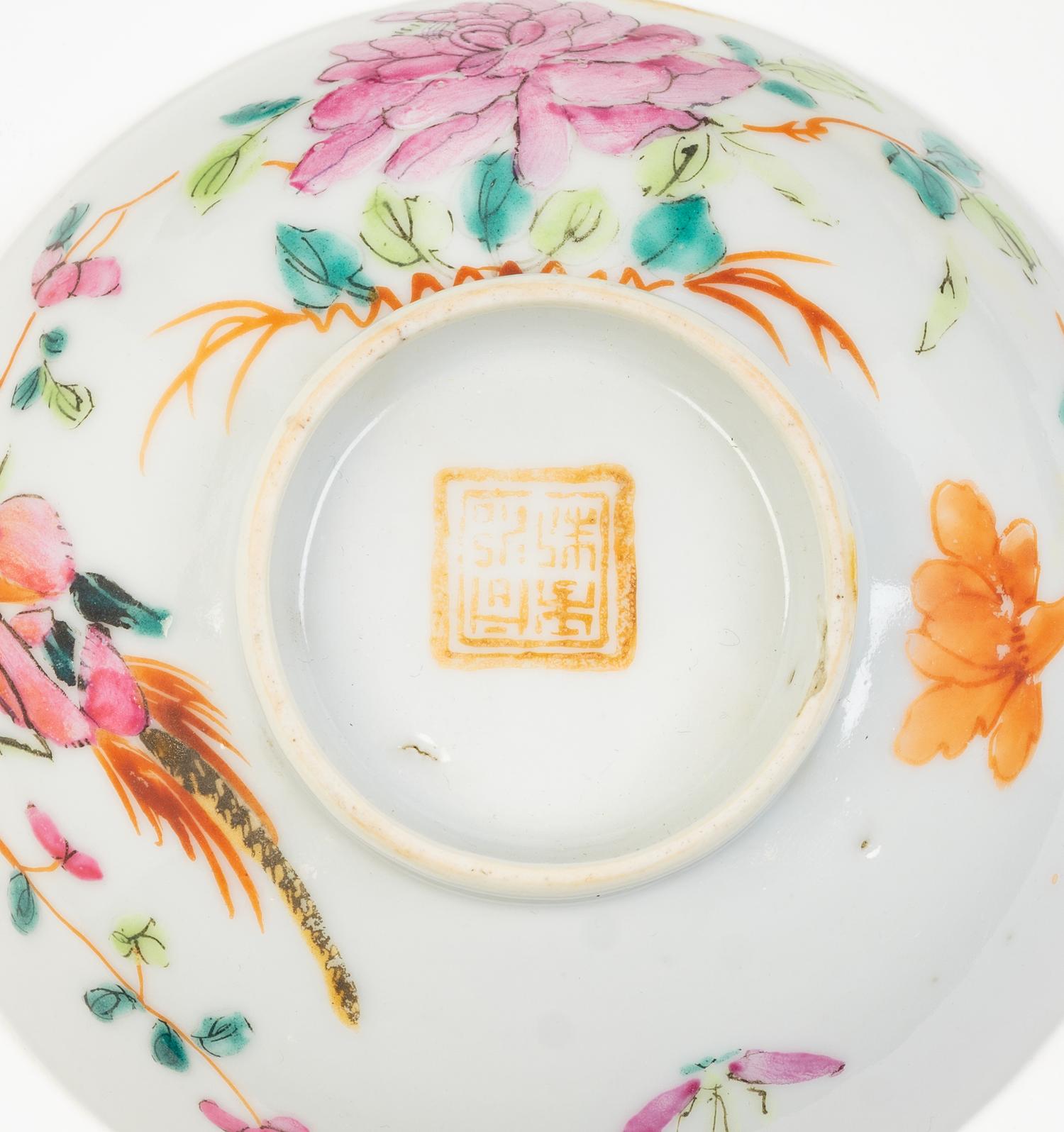Three Chinese Famille Rose Porcelain Articles