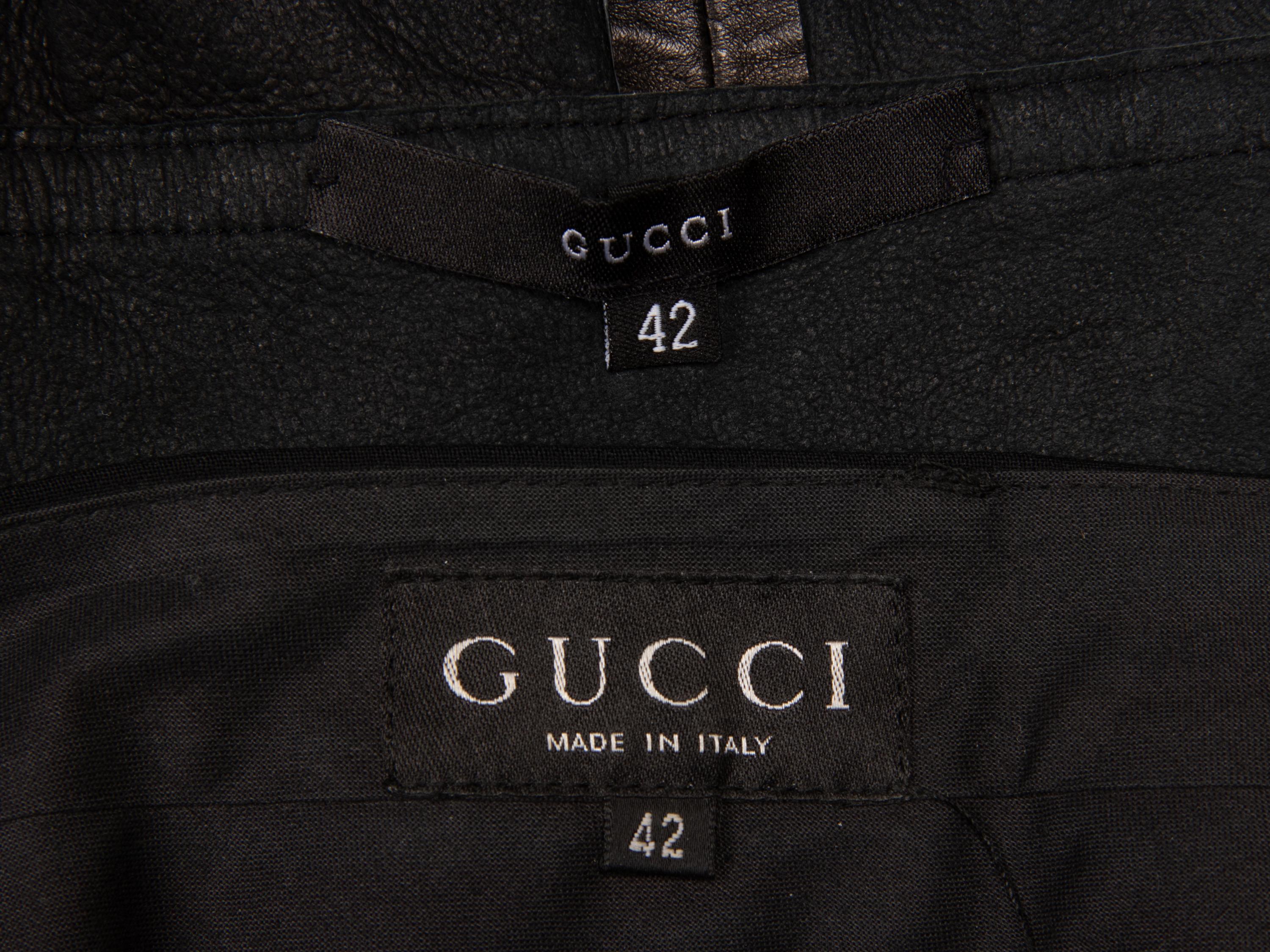 Tom Ford for Gucci, Leather Top & Wool Pants