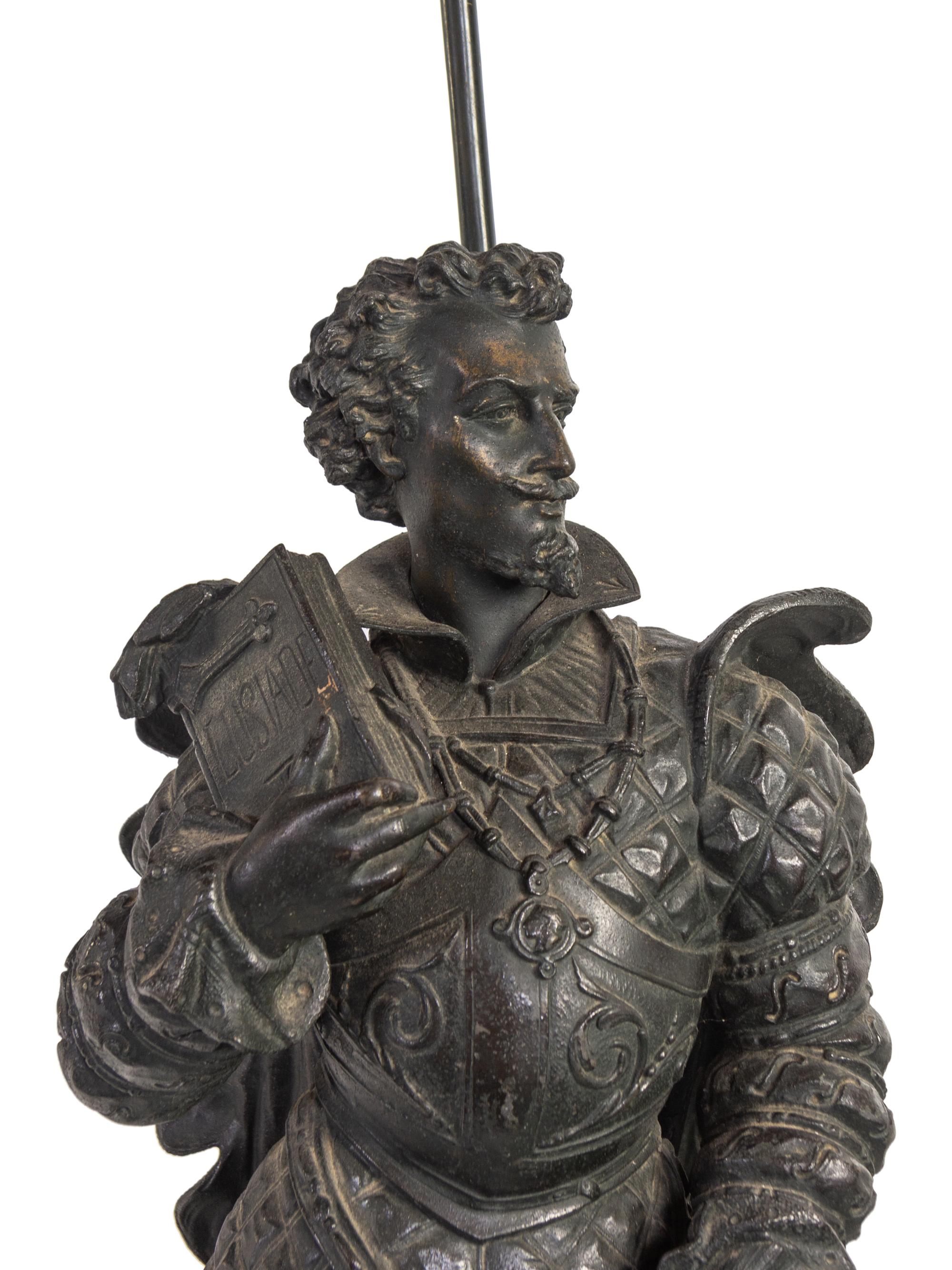A Pair of Continental Cast Metal Figures of Warriors