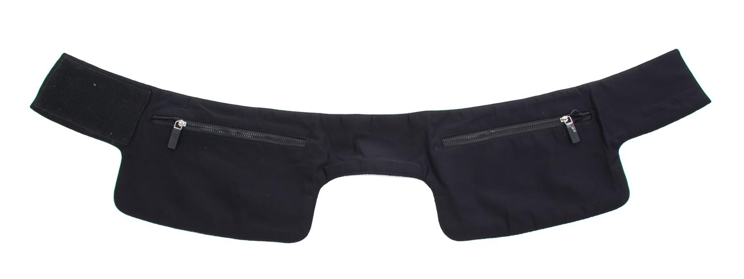 A Miu Miu Black Lycra Hip Belt, 34" x 7".
