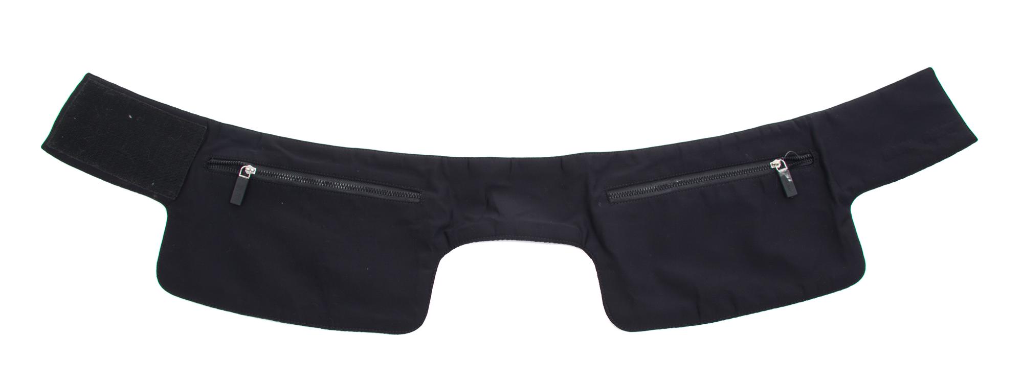 A Miu Miu Black Lycra Hip Belt, 34" x 7".