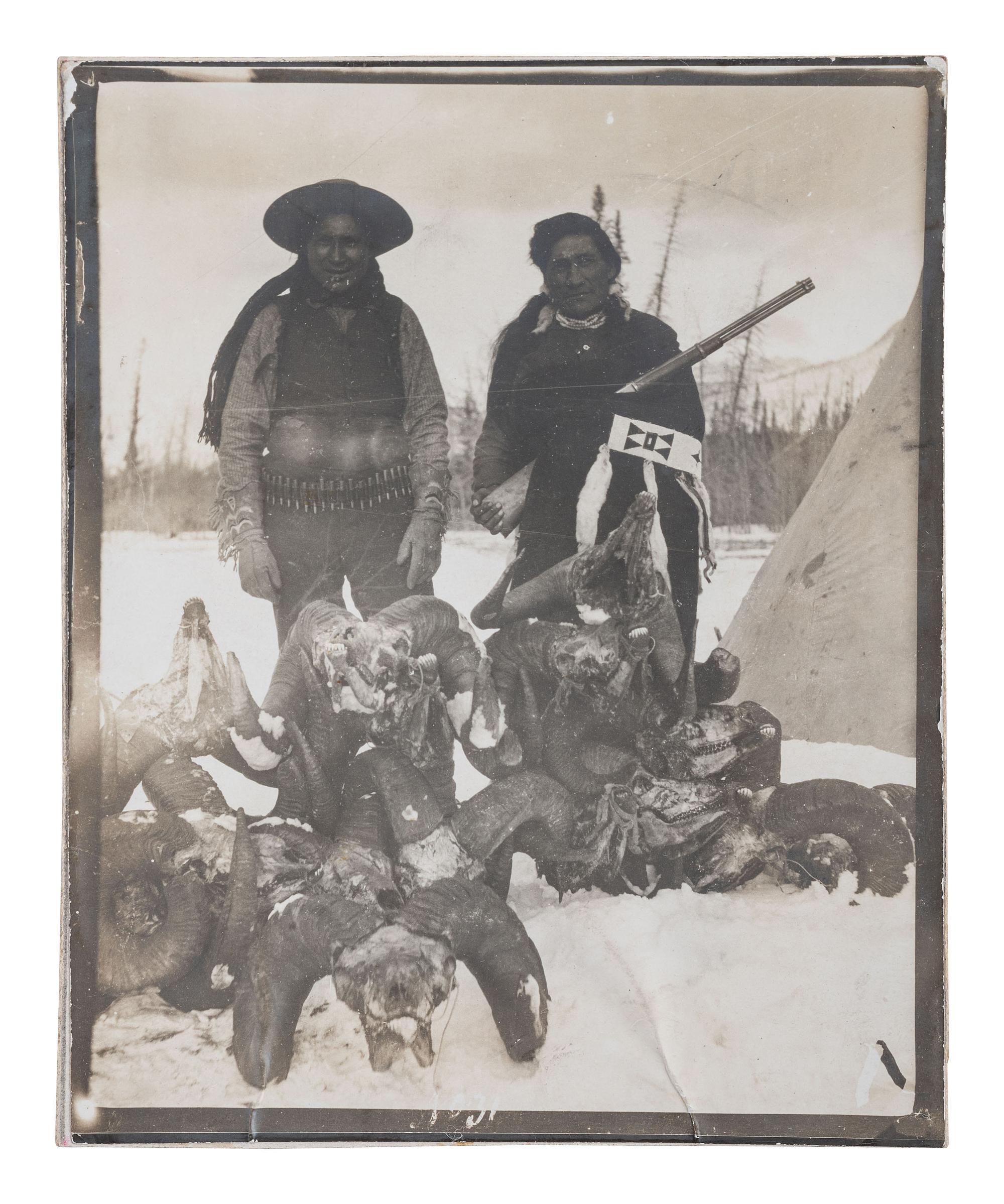 [NATIVE AMERICANS]. A group of 34 silver gelatin photographs of Native American subjects.