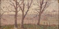 Arthur B. Davies (American, 1862–1928) - A Group of Three Landscape Scenes