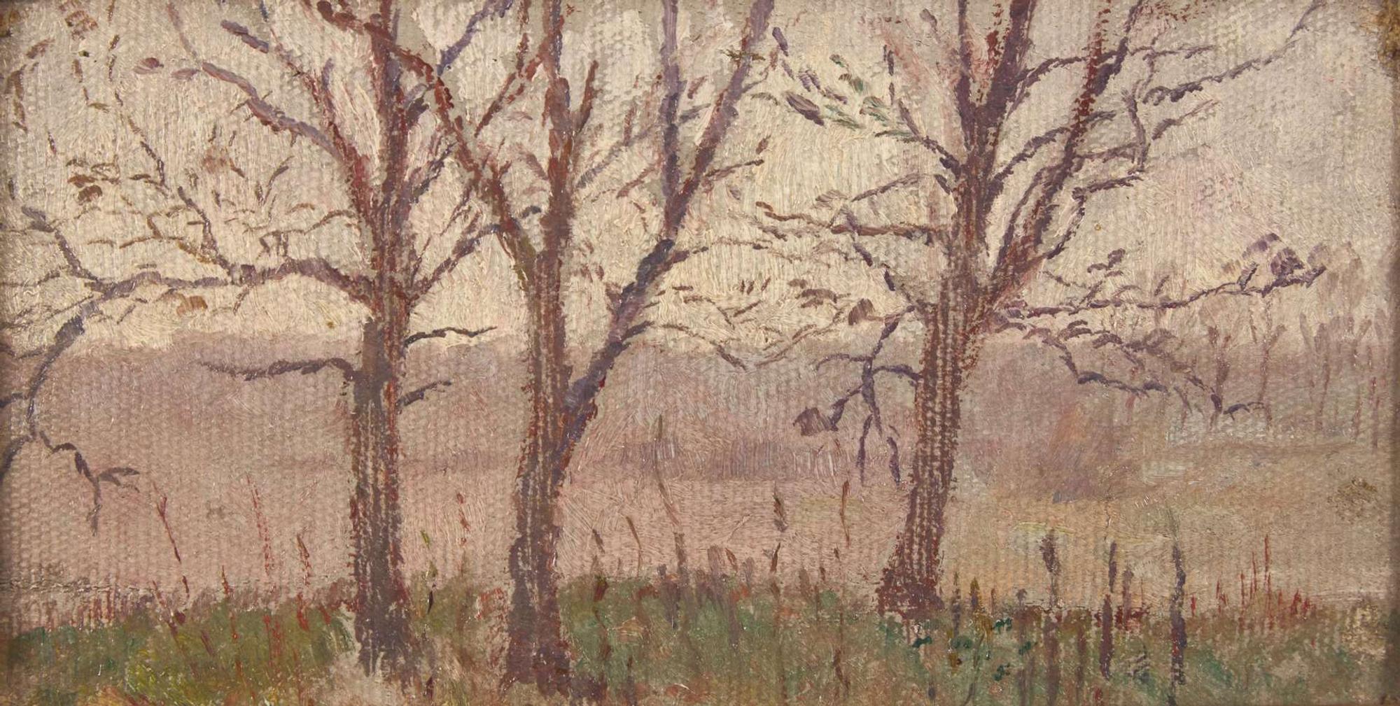 Arthur B. Davies (American, 1862–1928) - A Group of Three Landscape Scenes