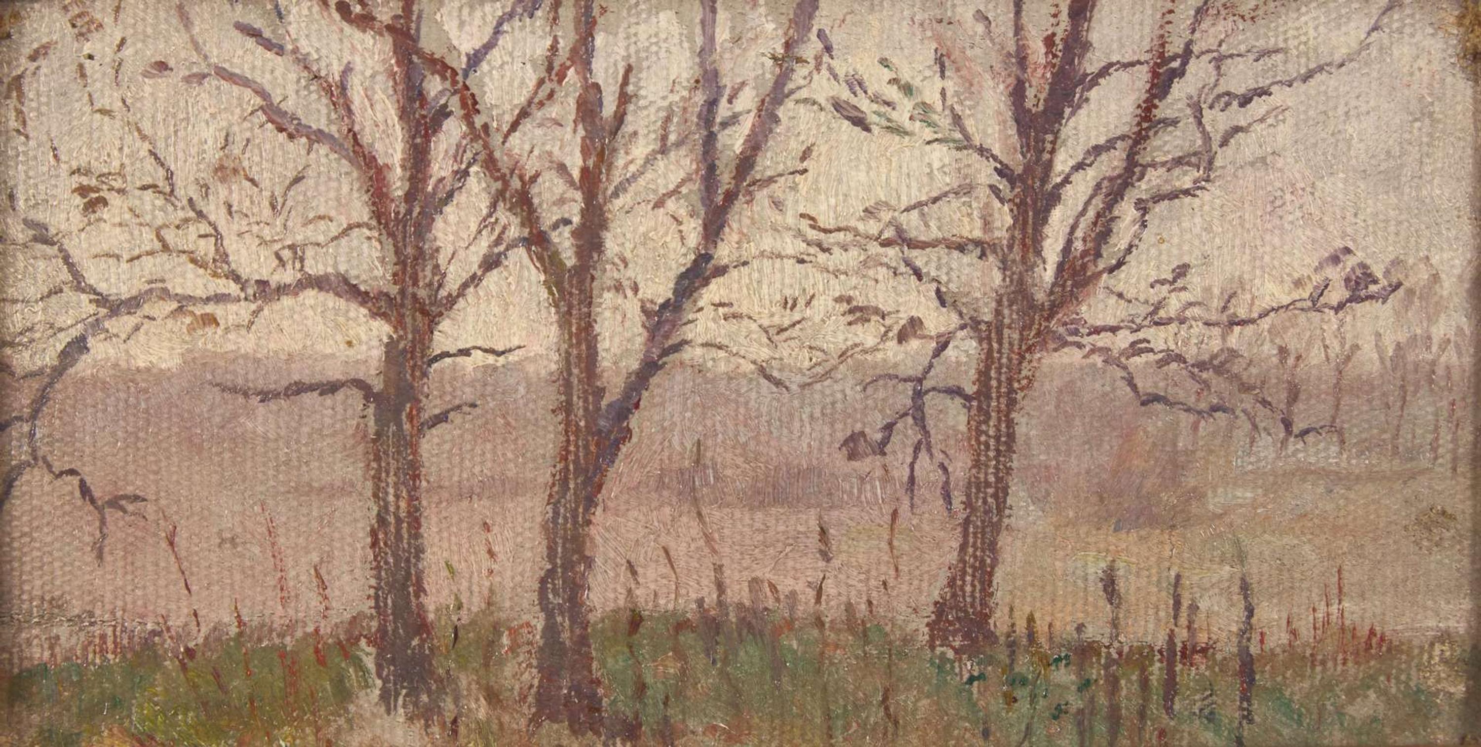 Arthur B. Davies (American, 1862–1928) - A Group of Three Landscape Scenes