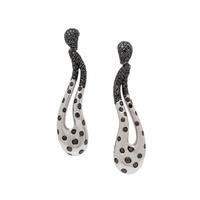De Grisogono, White Gold and Black Diamond Earrings