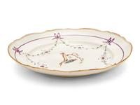 A Pair of Chinese Export Porcelain Vegetable Dishes and Covers with Twelve Matching Plates