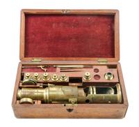 An English Brass Drum Microscope Height 10 inches. — 19TH CENTURY