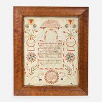 A Fraktur birth record for Issac Hoffner Berks County, PA