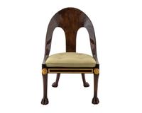 A Regency Style Barrel-Back Chair — BAKER FURNITURE