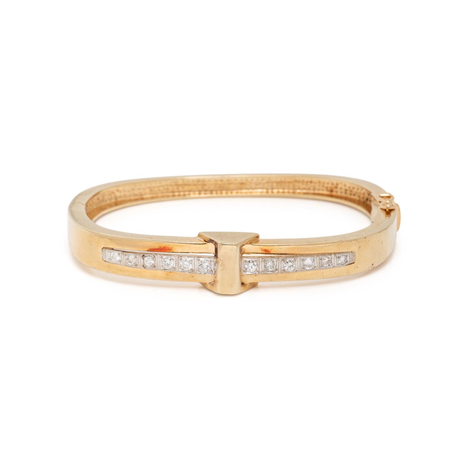 BICOLOR GOLD AND DIAMOND BRACELET