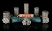 A Collection of United States Pre-1964 Half-Dollar, Quarter-Dollar and 10c Coins