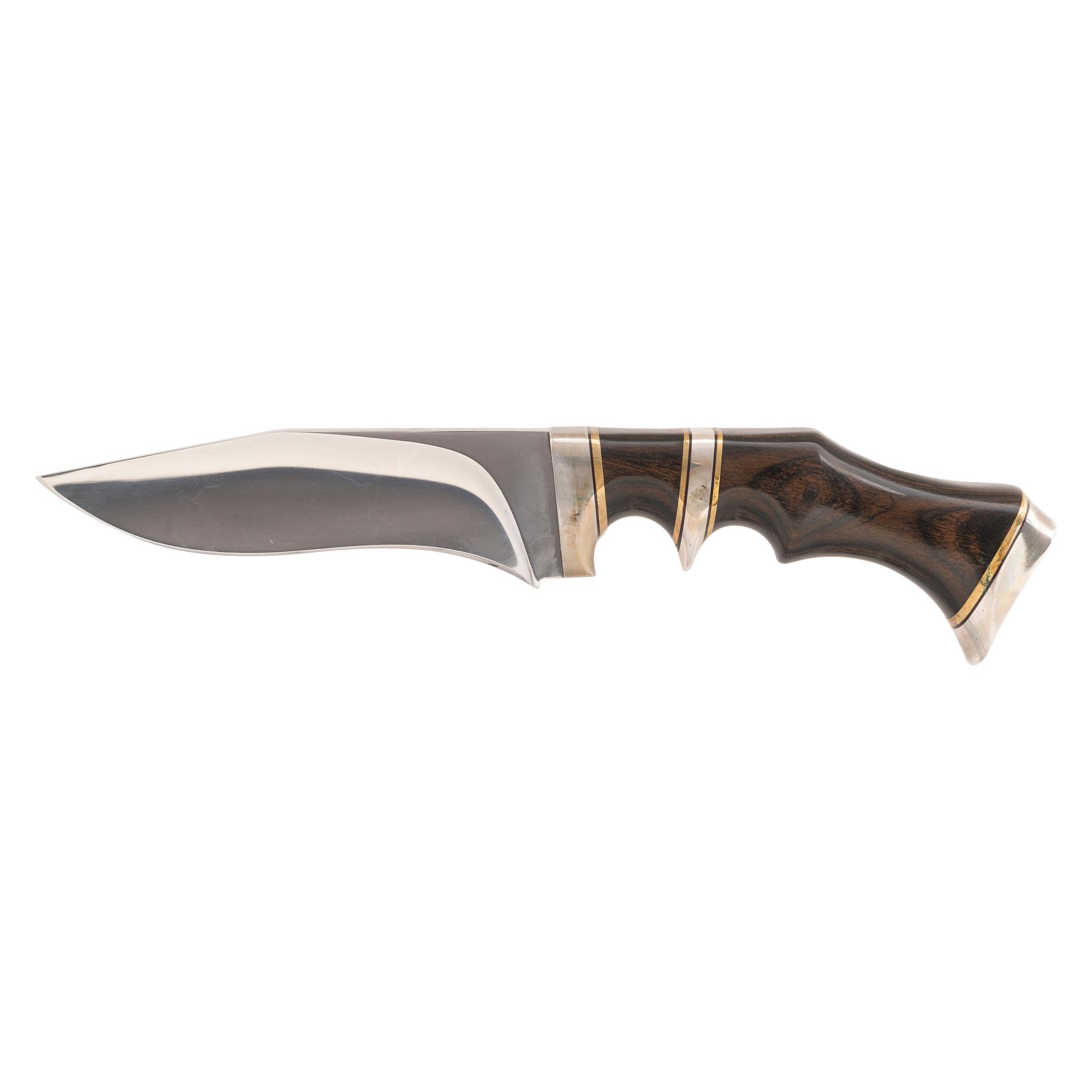 Bill Luckett Prototype Black Widow Knife with Sheath