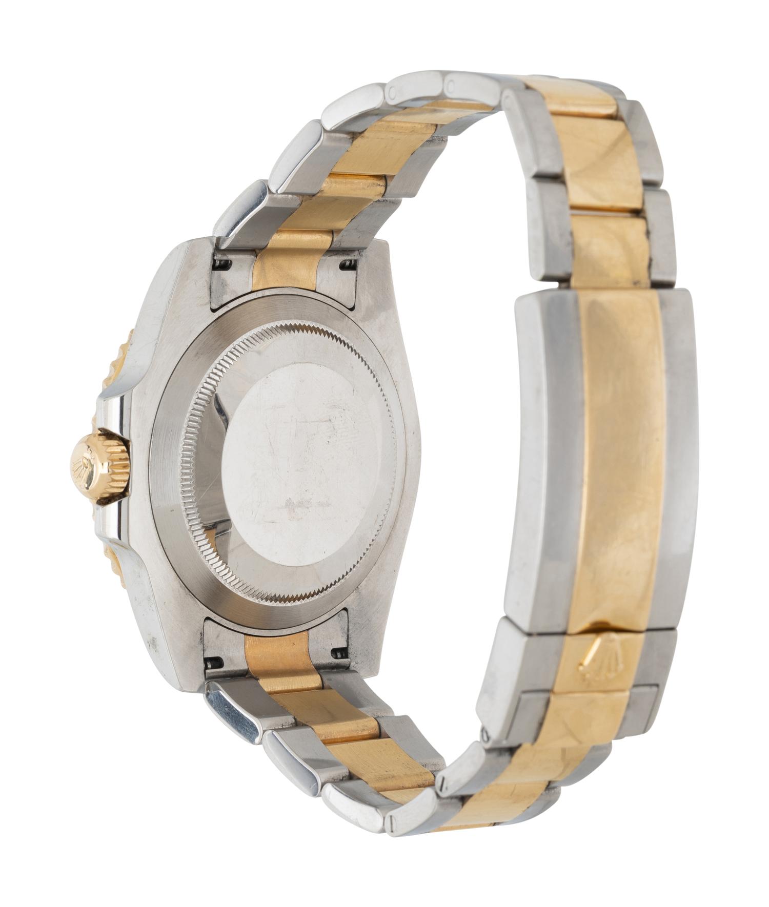 ROLEX, REF. 116613 18K YELLOW GOLD AND STAINLESS STEEL 'SUBMARINER' WATCH WITH BOX