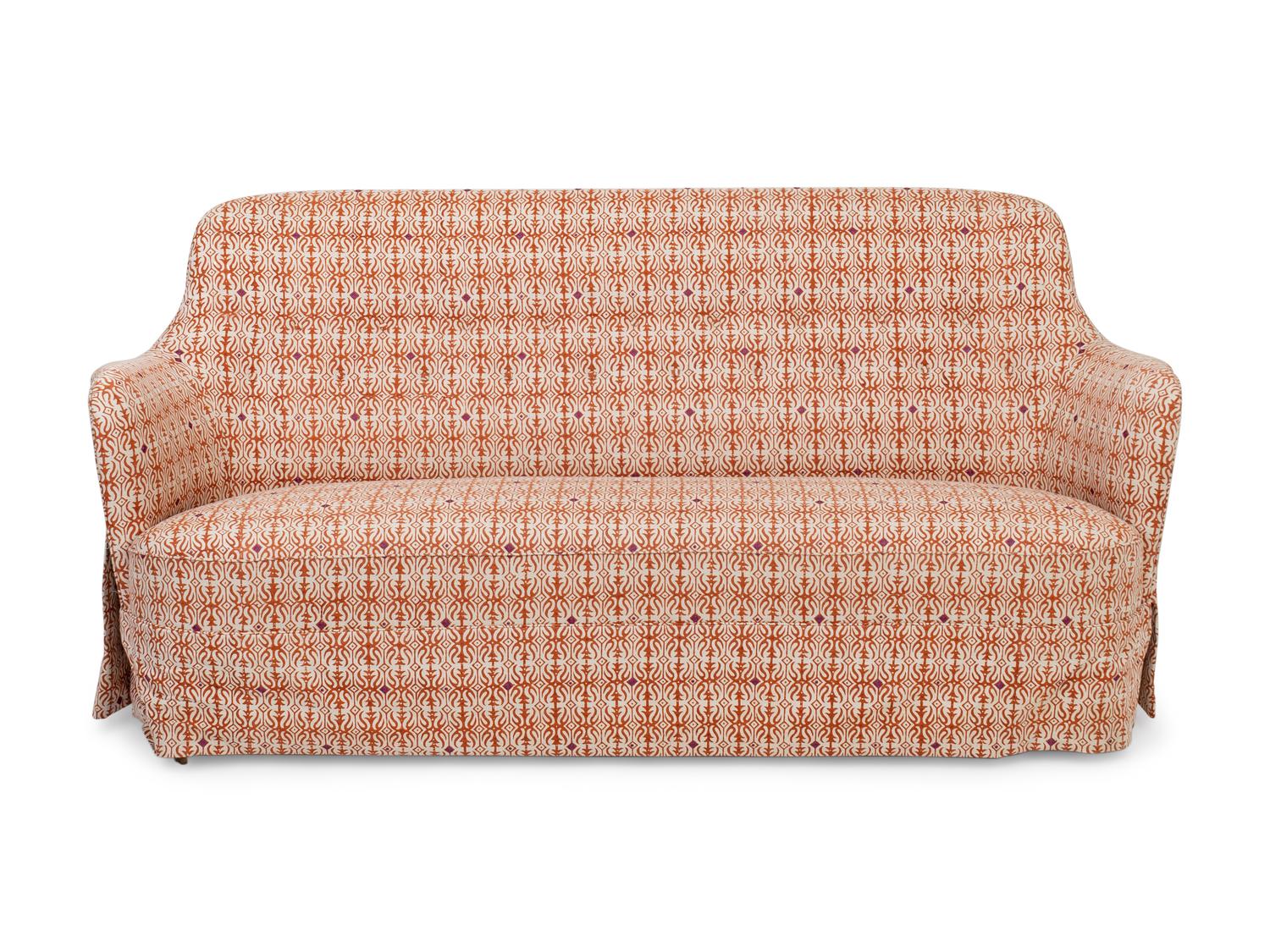 An Upholstered Birch Samsas Settee