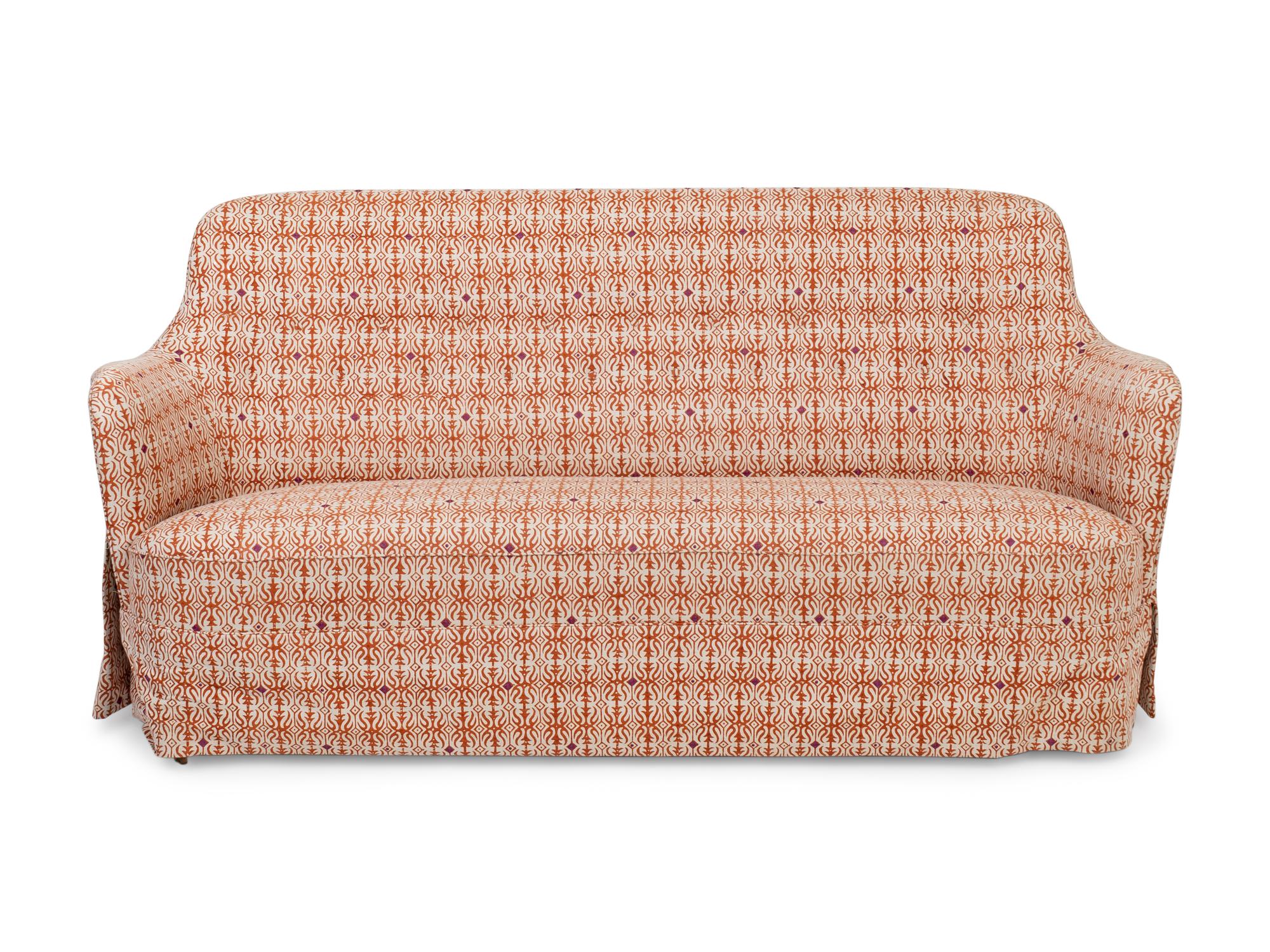 An Upholstered Birch Samsas Settee