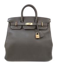 An Hermes Olive Green Togo 40cm HAC Birkin Bag, 16" x 14" x 9.5"; Handle drop: 3.5".