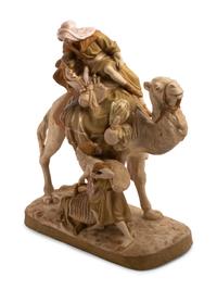A Royal Dux Orientalist Figural Group