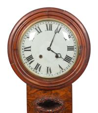 A Late Regency Drop Dial Fusée Wall Clock