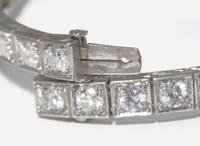 A Platinum and Diamond Art Deco Bracelet