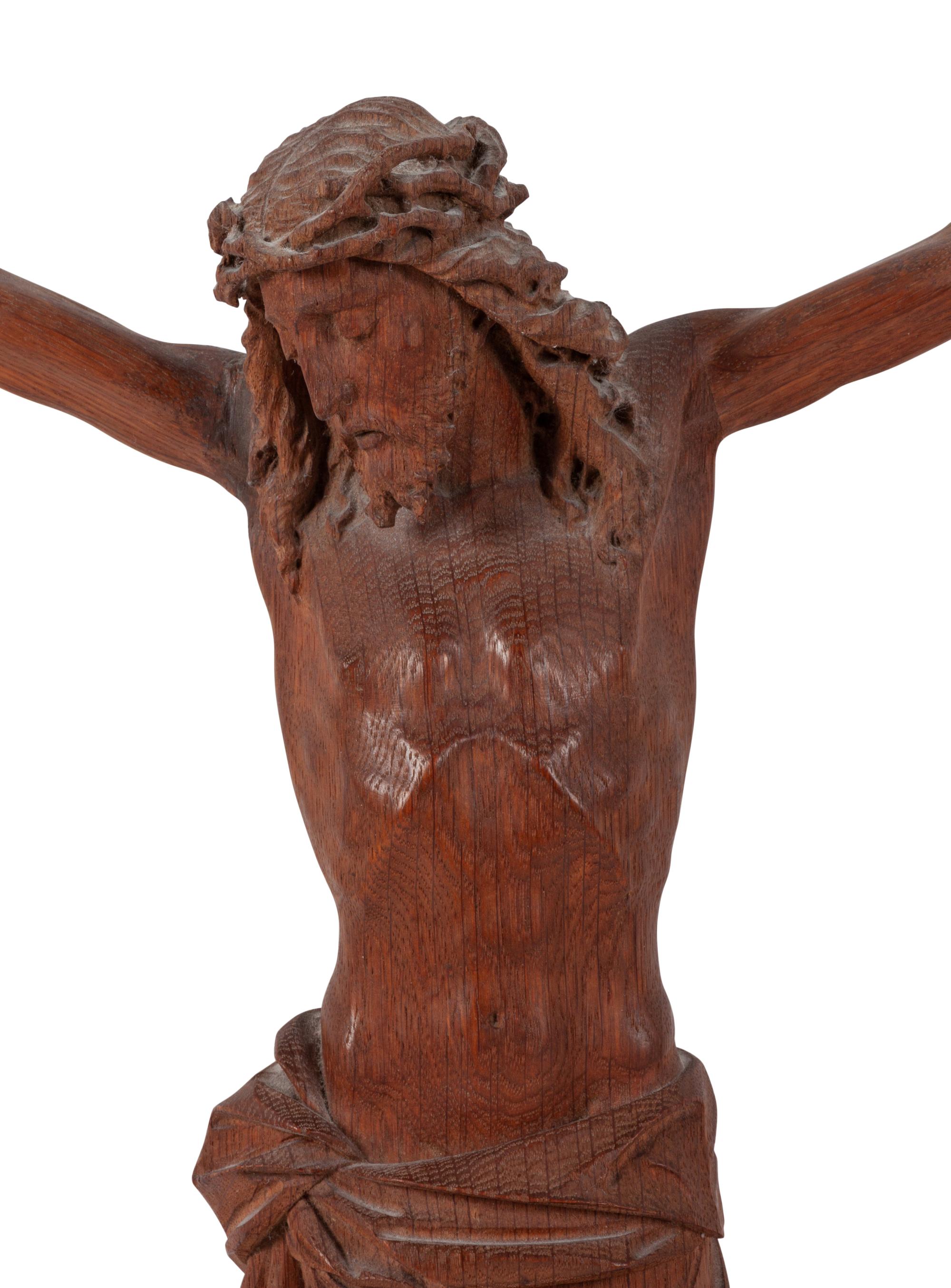 A German Carved Corpus Figure