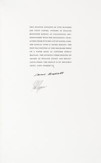 (LIMITED EDITIONS CLUB) BECKETT, SAMUEL. Nohow On. [NY], (1989). Number 314 of 550, signed by author and illustrator.