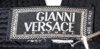A Gianni Versace Black Silk Bondage Harness Bodice, Size 42.
