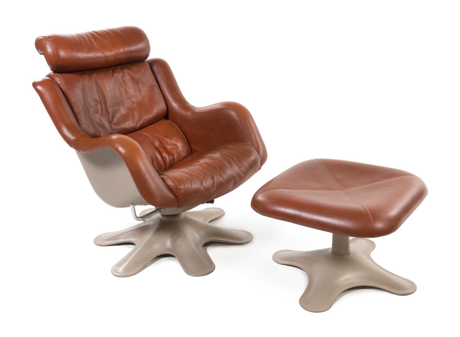 Yrjo Kukkapuro (Finnish, b.1933), HAIMI, c.1965, Karuselli lounge chair and ottoman