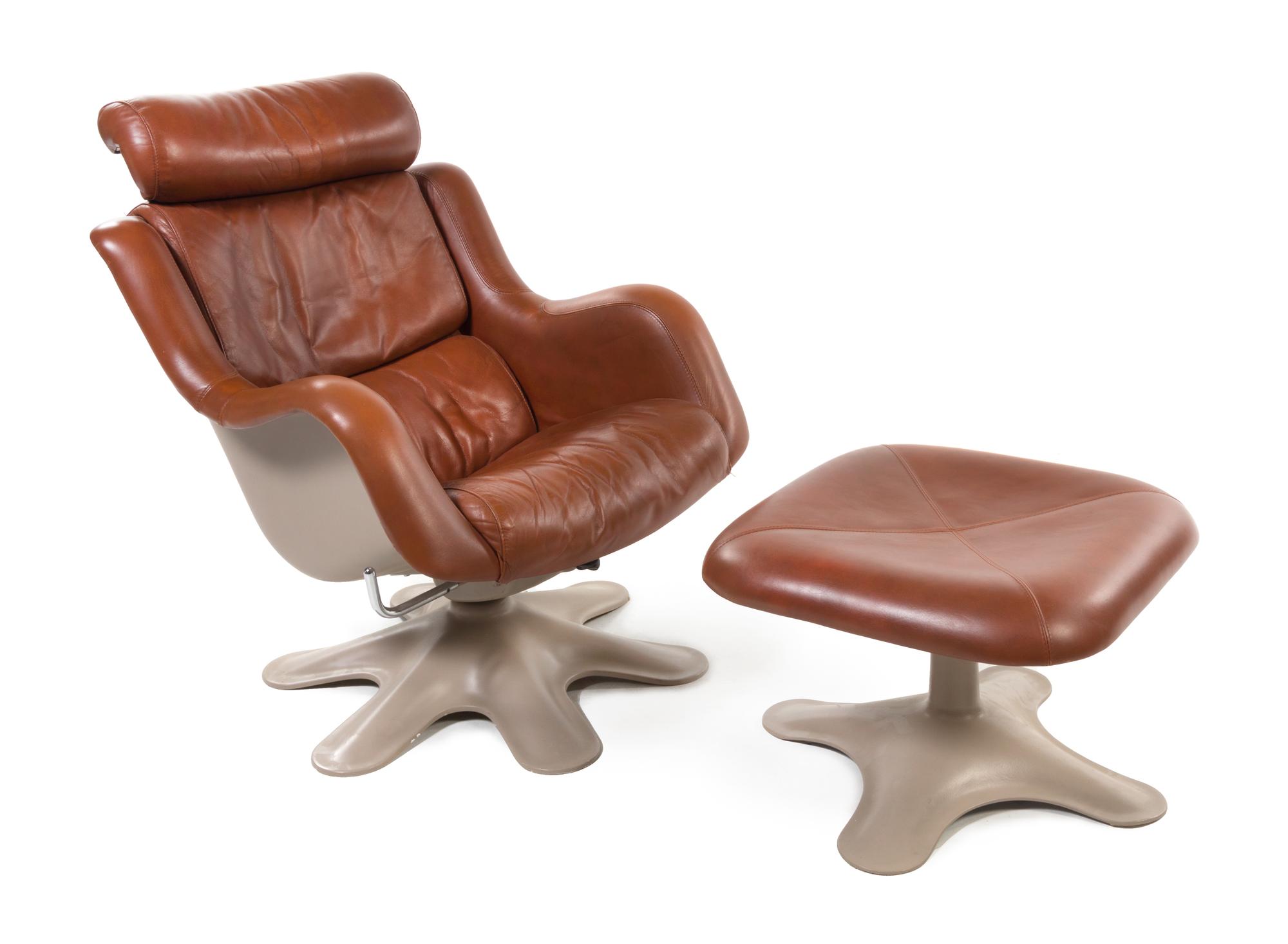 Yrjo Kukkapuro (Finnish, b.1933), HAIMI, c.1965, Karuselli lounge chair and ottoman
