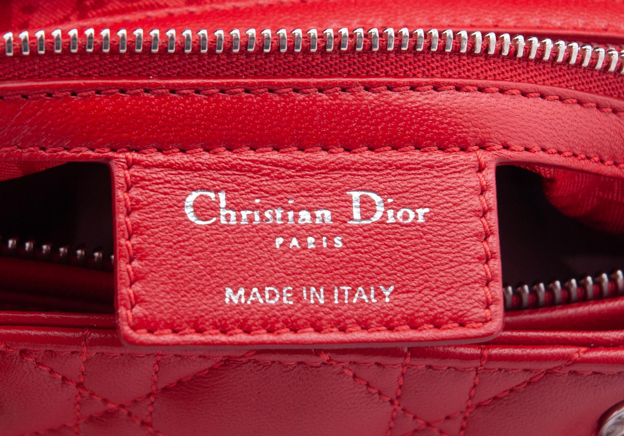 Christian Dior Red Large Lady Dior Bag, 2010
