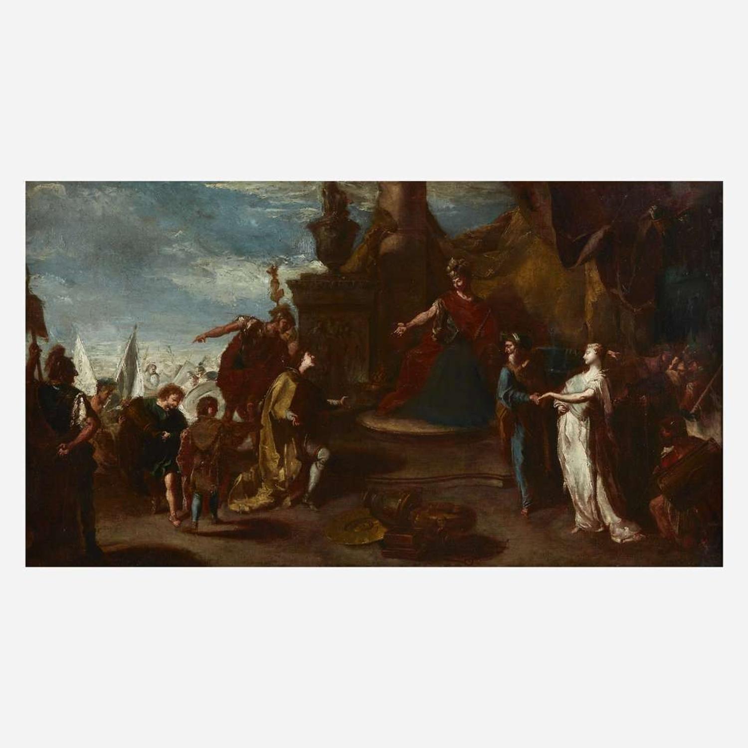 Attributed to Giovanni Battista Pittoni (Italian, 1687-1767) The Continence of Scipio