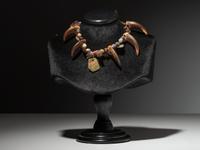 Plains Bear Claw Necklace, with Trade Beads