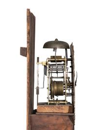 A George III Oak and Walnut Tall Case Clock