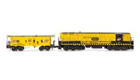A Lionel Polychrome O-Gauge Chicago Northwestern System Diesel Locomotive and Caboose