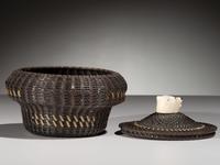 Baleen Basket, with Polar Bear Finial