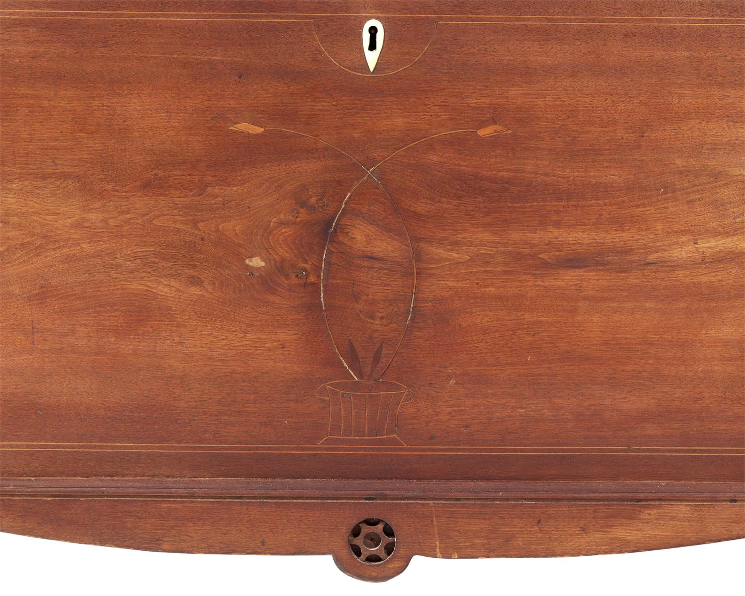 A Carved And Inlaid Walnut Blanket Chest