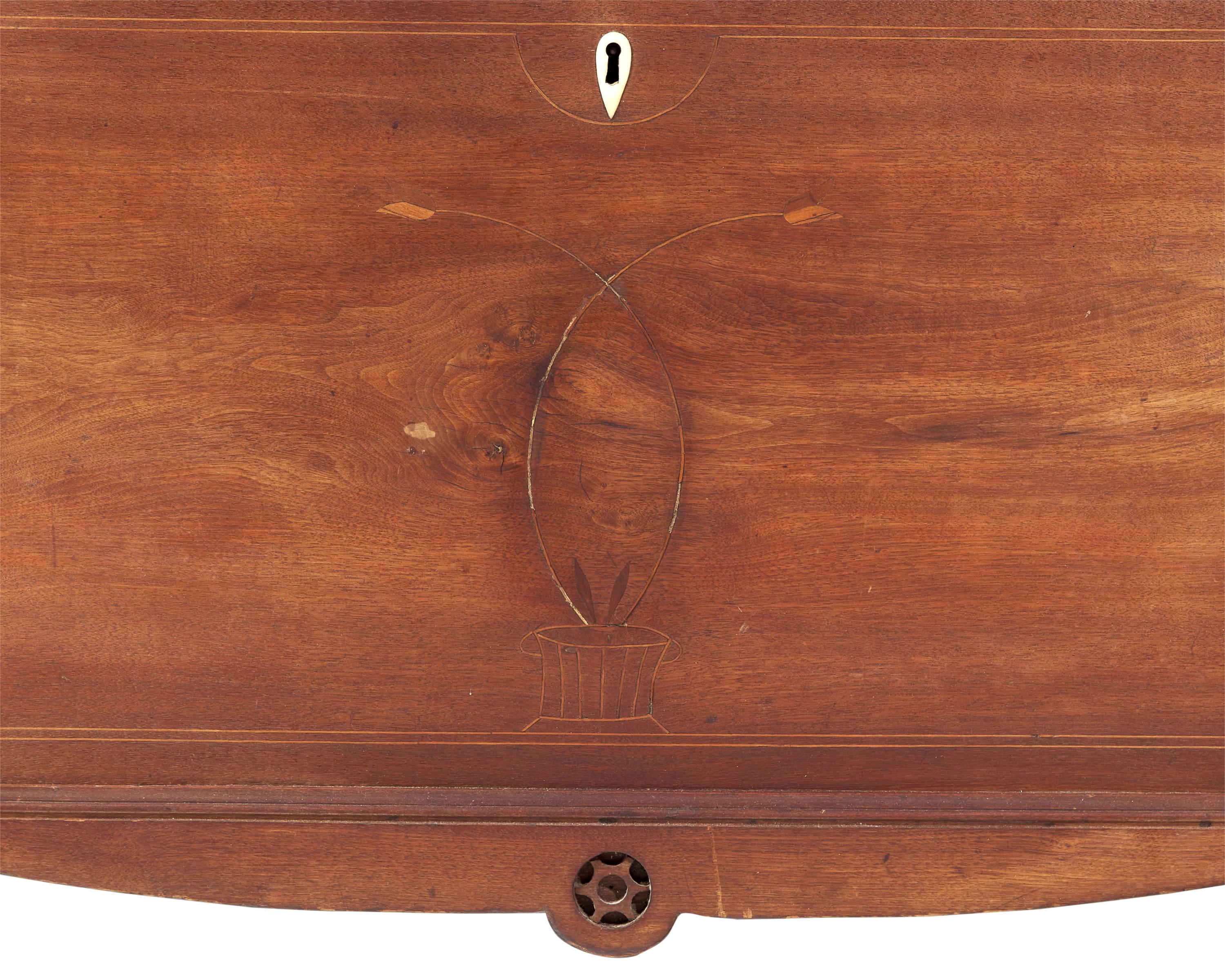 A Carved And Inlaid Walnut Blanket Chest