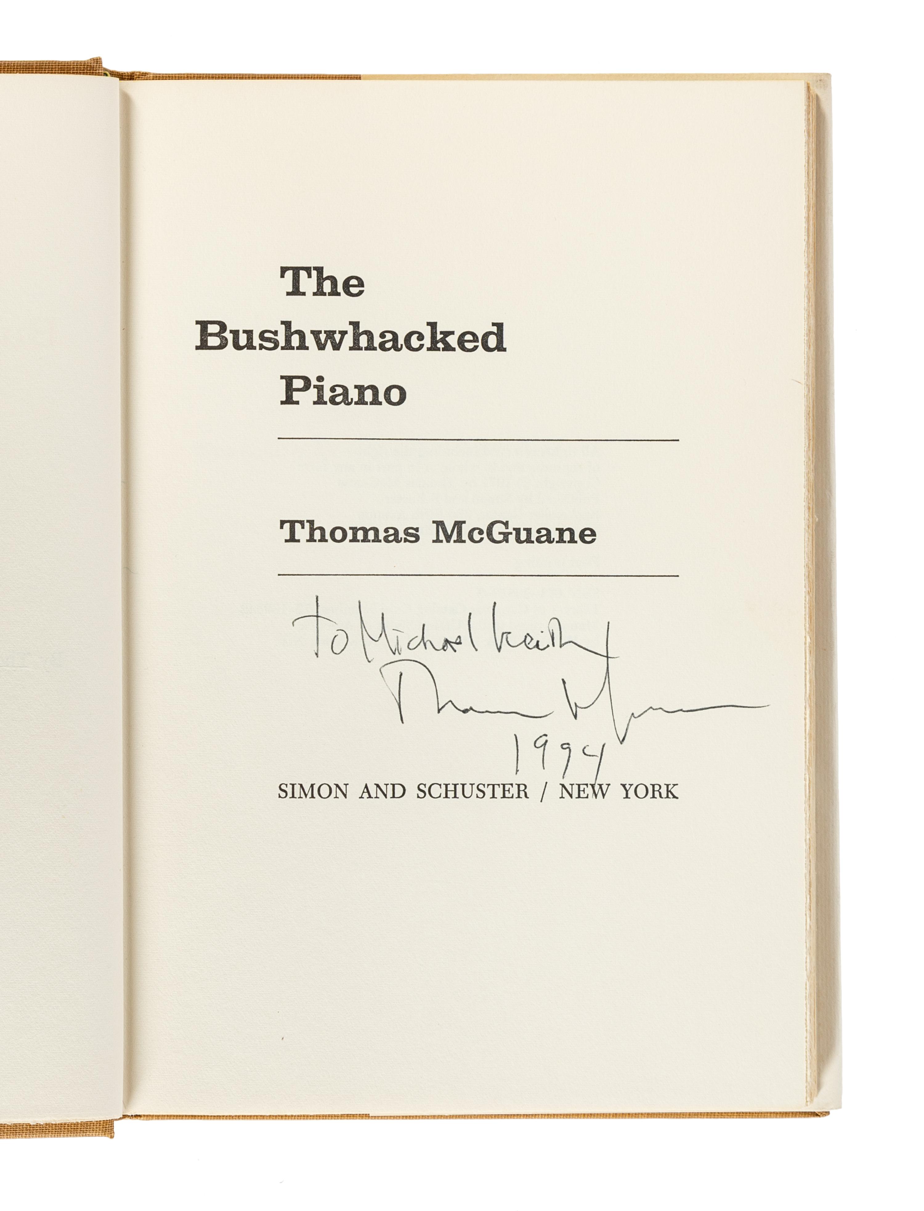 McGUANE, Thomas (b. 1939). A group of 7 works by McGuane, ALL FIRST EDITIONS, ALL SIGNED OR INSCRIBED, comprising:
