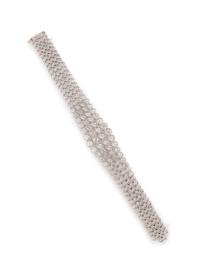 PLATINUM AND DIAMOND BRACELET